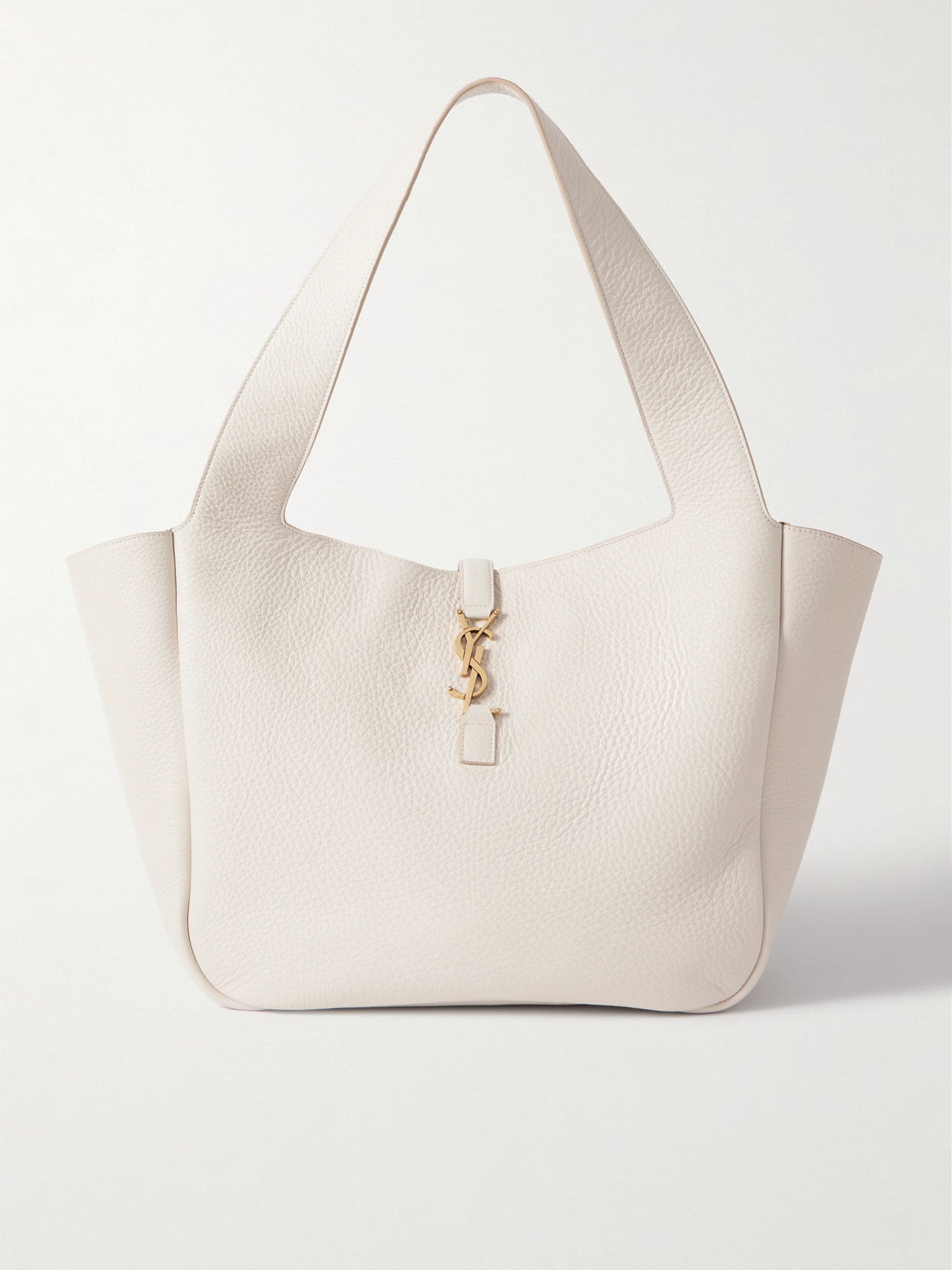 Saint Laurent Bea Supple Cabas Bag In Cream