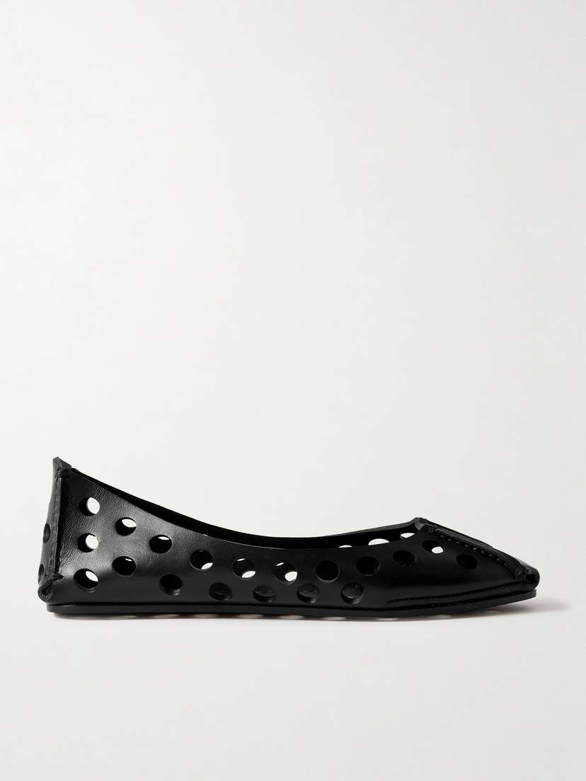Alaïa Perforated Leather Ballet Flats