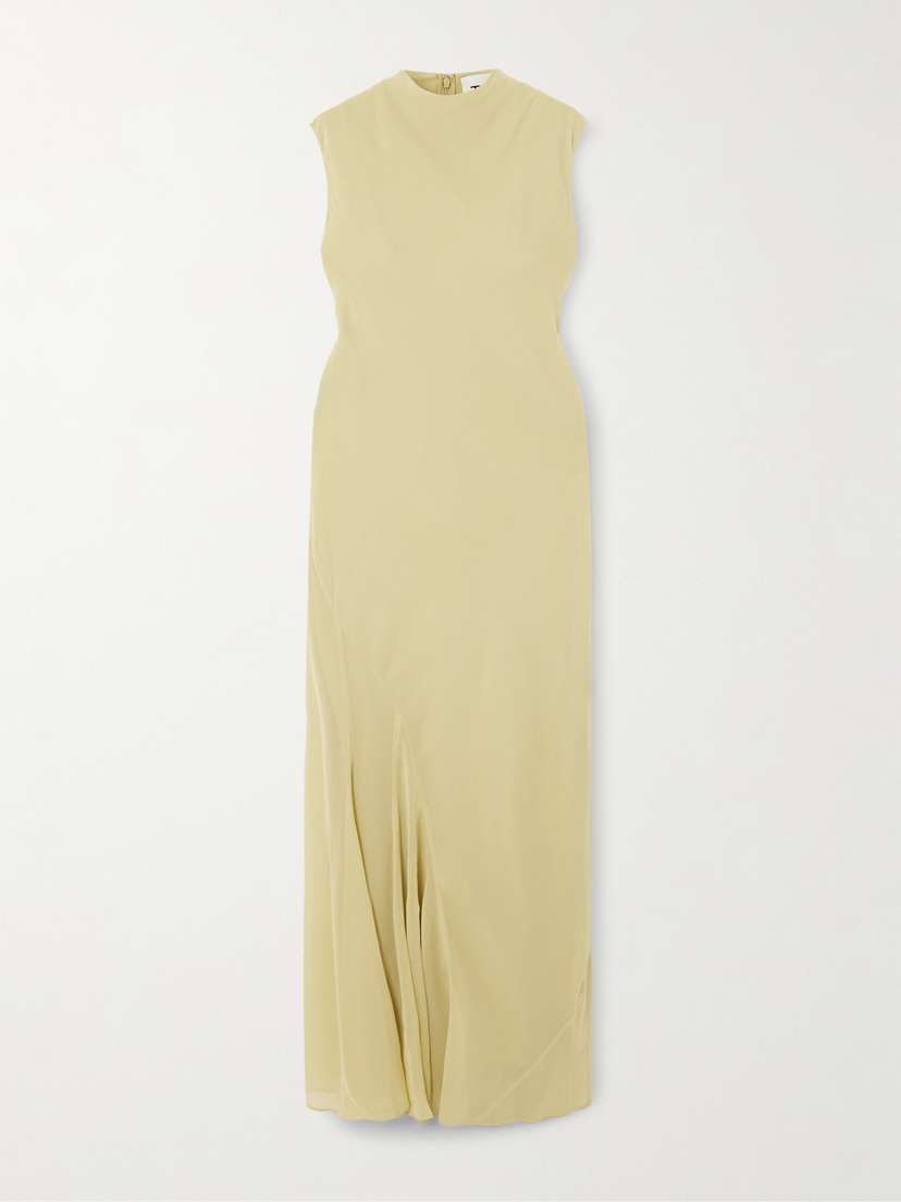 Tove Erin Draped Silk-chiffon Maxi Dress