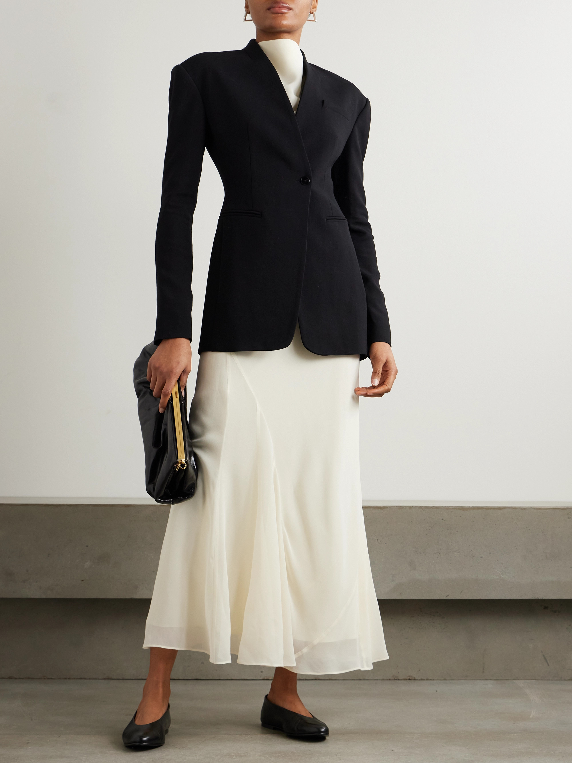 TOVE - Aster asymmetric crepe blazer | Plush display picture 1