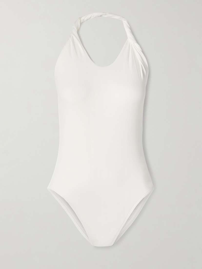 Tove Enya Twisted Stretch-jersey Halterneck Bodysuit
