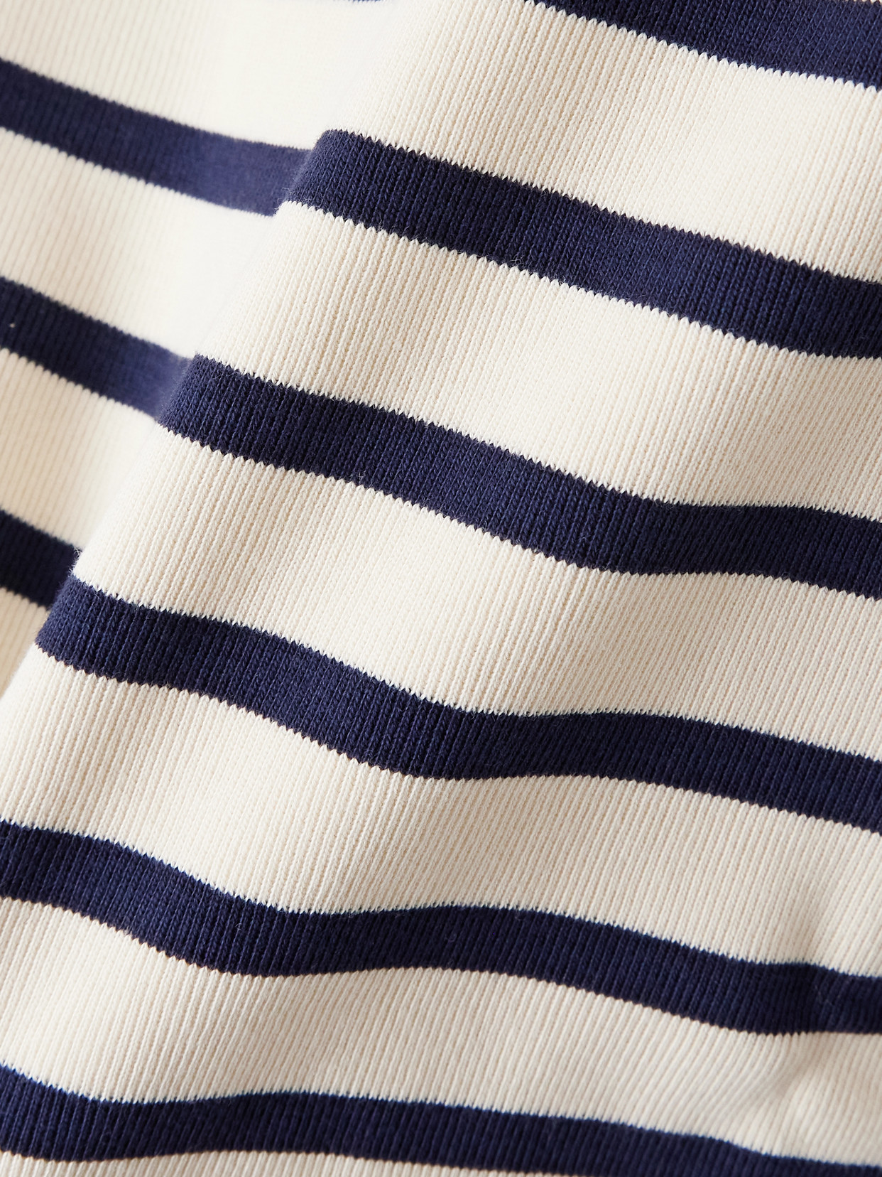 Striped Knitted Cotton T-Shirt