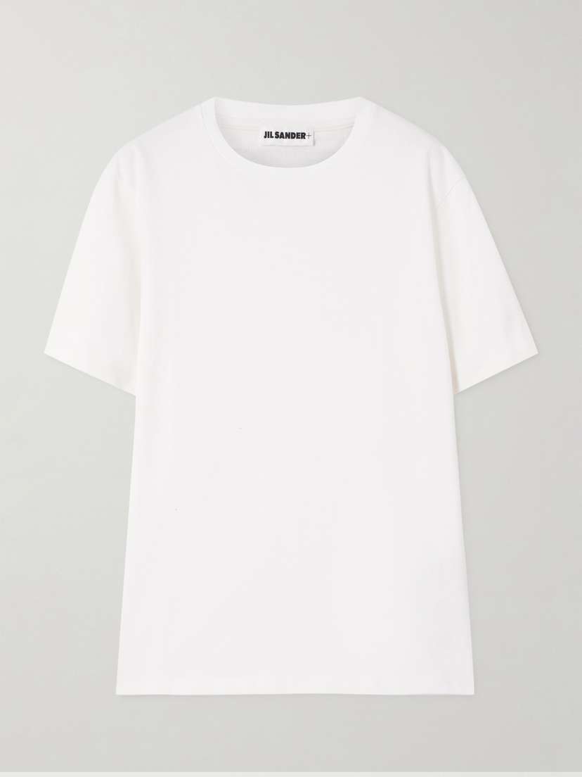 Jil Sander Appliquéd Cotton-jersey T-shirt