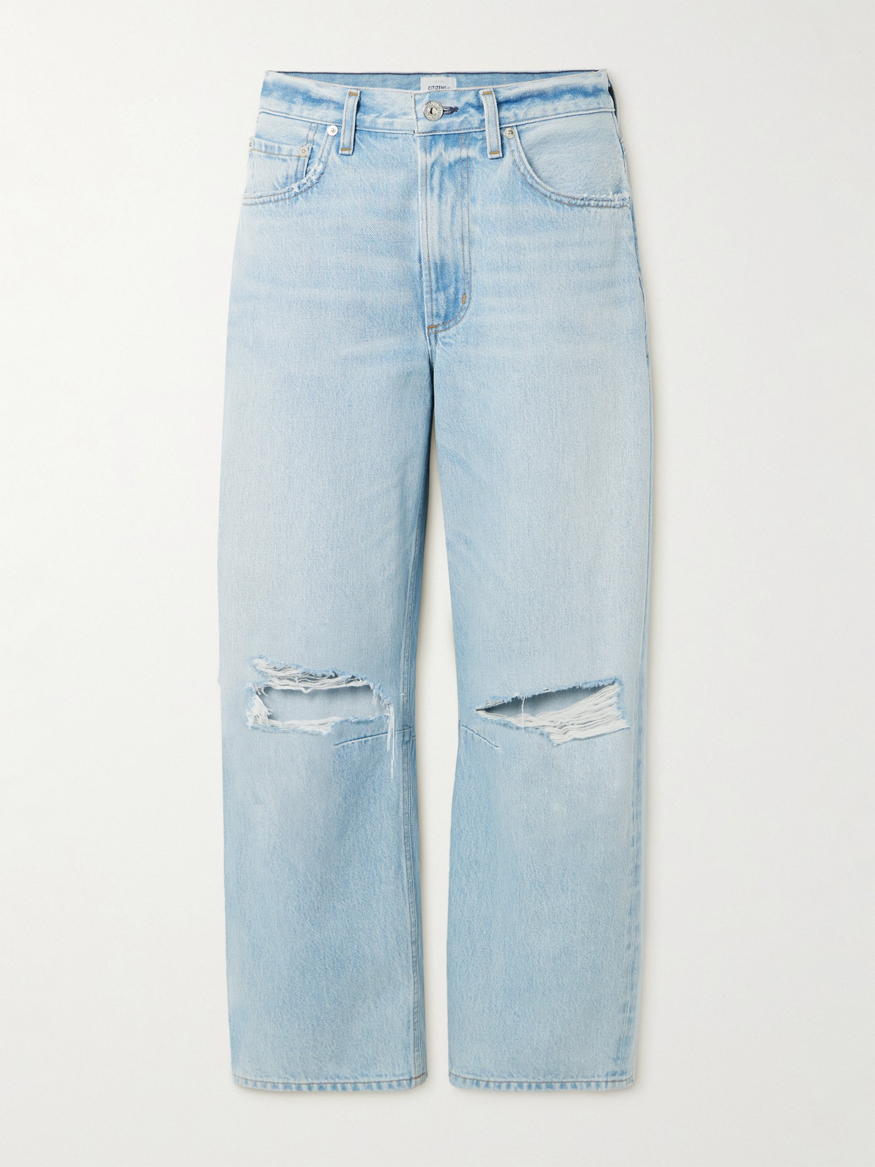 Citizen Of Humanity Neve Low Slung Relaxed Jeans Pagoda In Blue