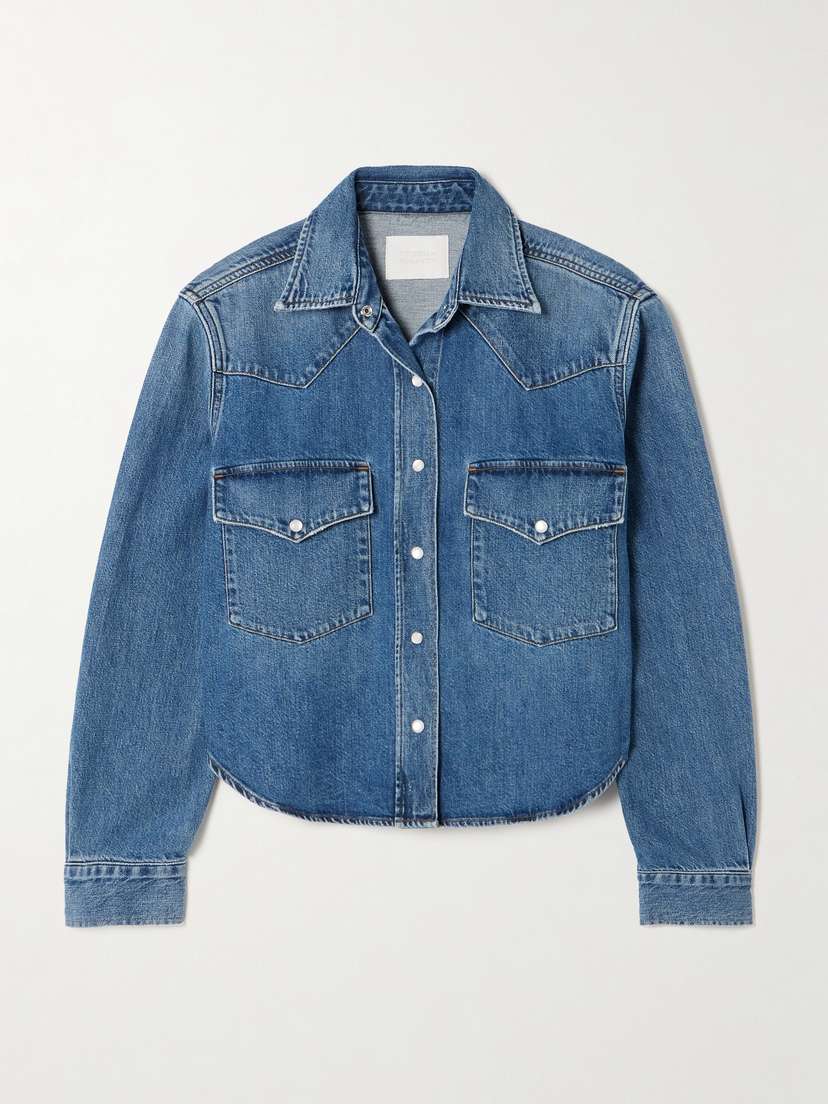 Citizens of Humanity Cropped Western Denim Shirt