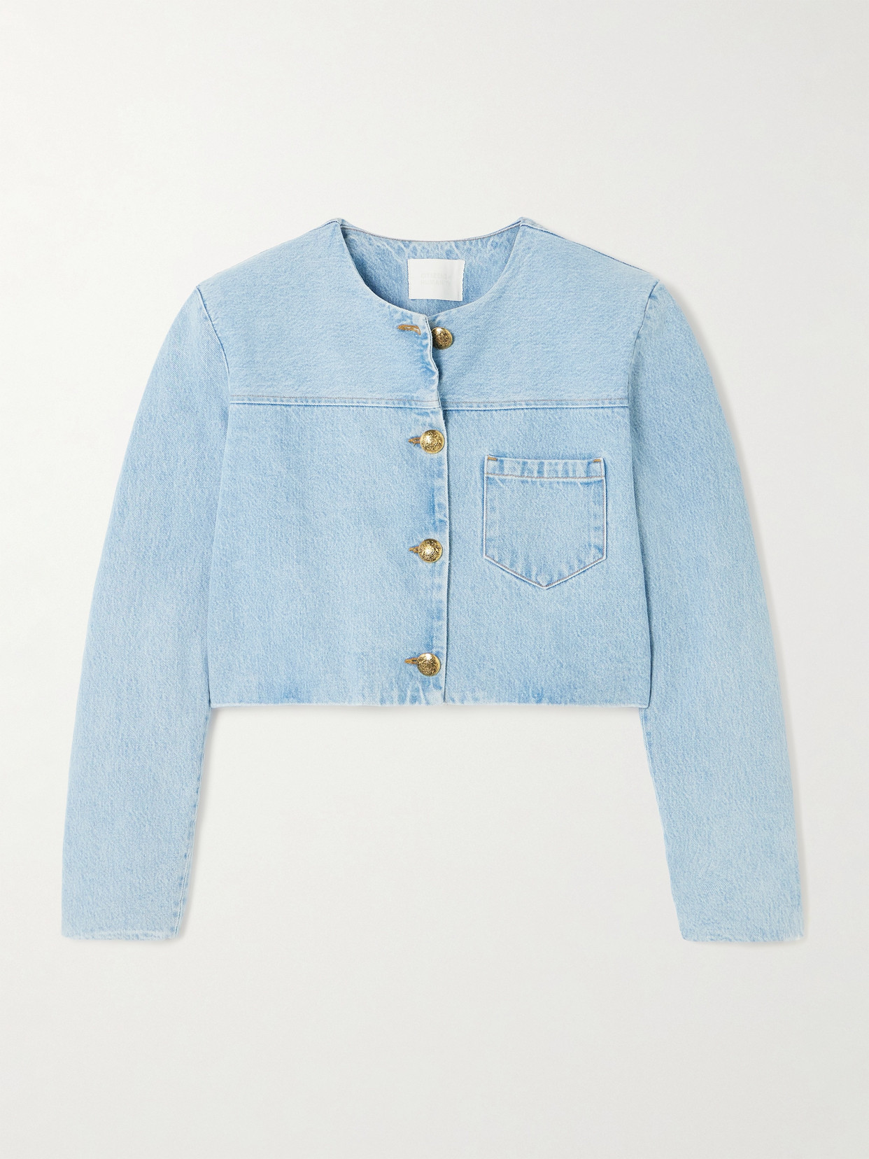 Citizens Of Humanity Priah Cropped Denim Jacket In Blue