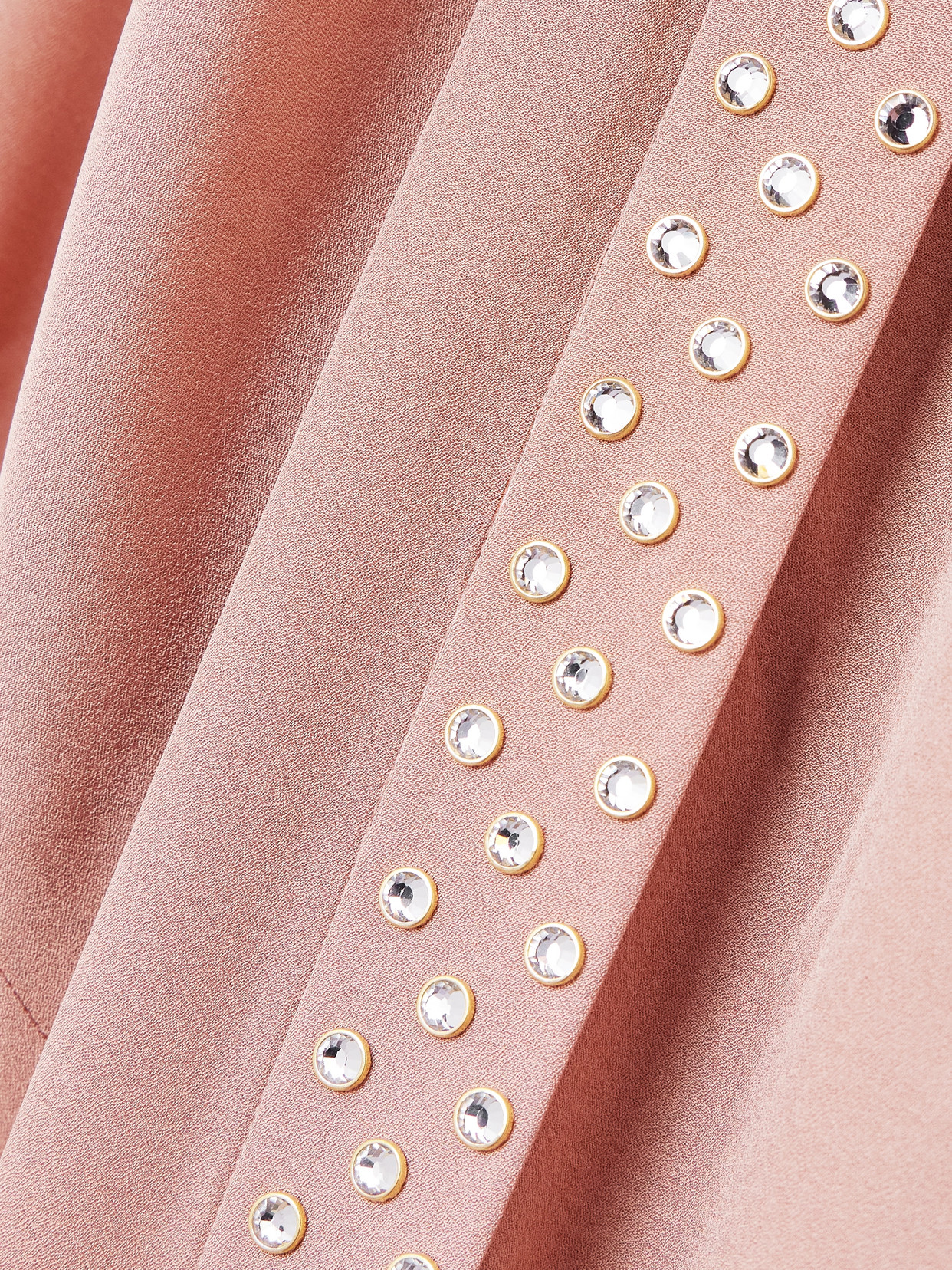 Stella Mccartney Lead-free Crystal Cape Gown In Pink