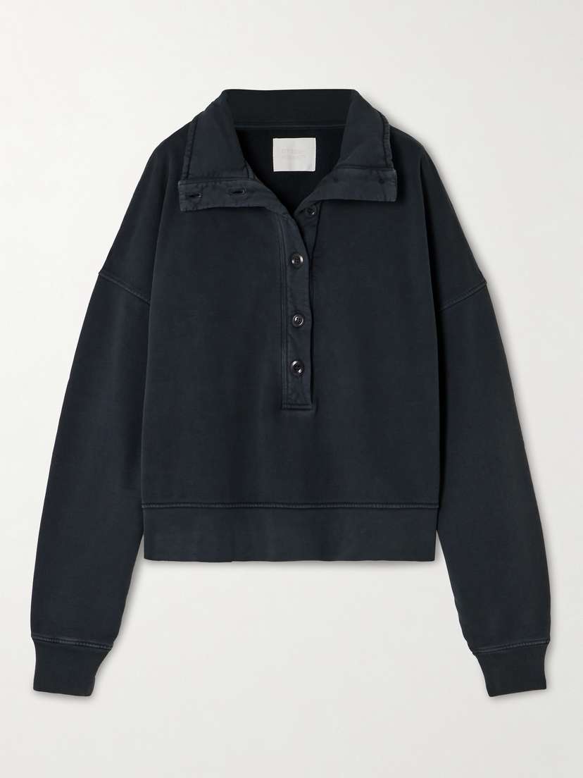 Citizens of Humanity Mirelle Cropped Cotton-jersey Sweatshirt