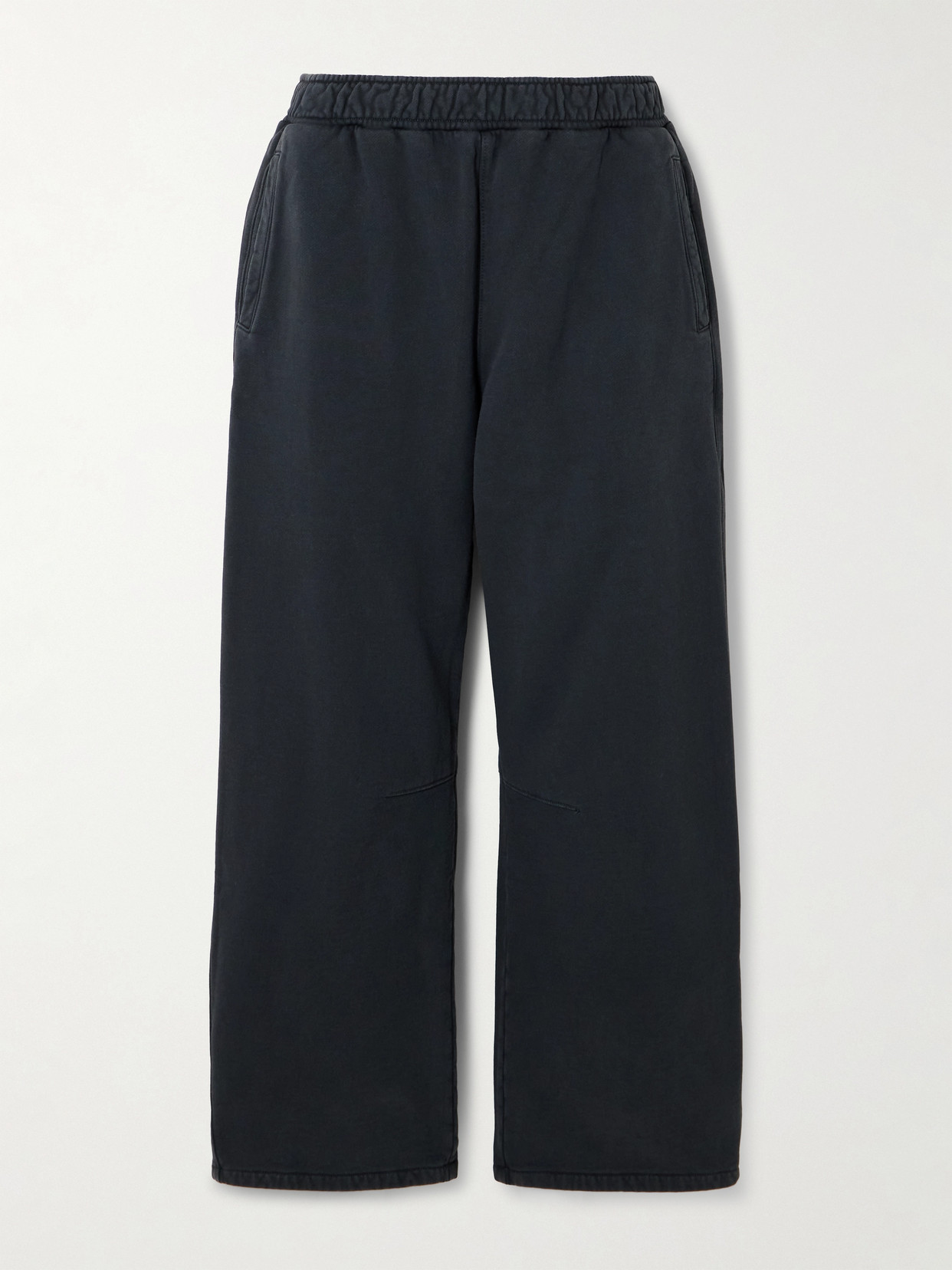 Citizens Of Humanity Miro Cotton-jersey Barrel-leg Track Trousers In Grey