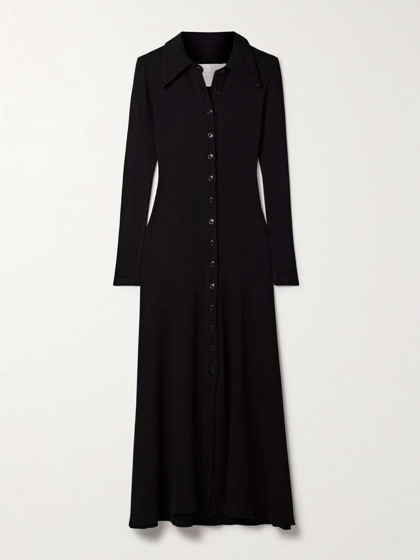 Citizens of Humanity Gila Ribbed Stretch Organic Cotton And Lyocell-blend Midi Dress