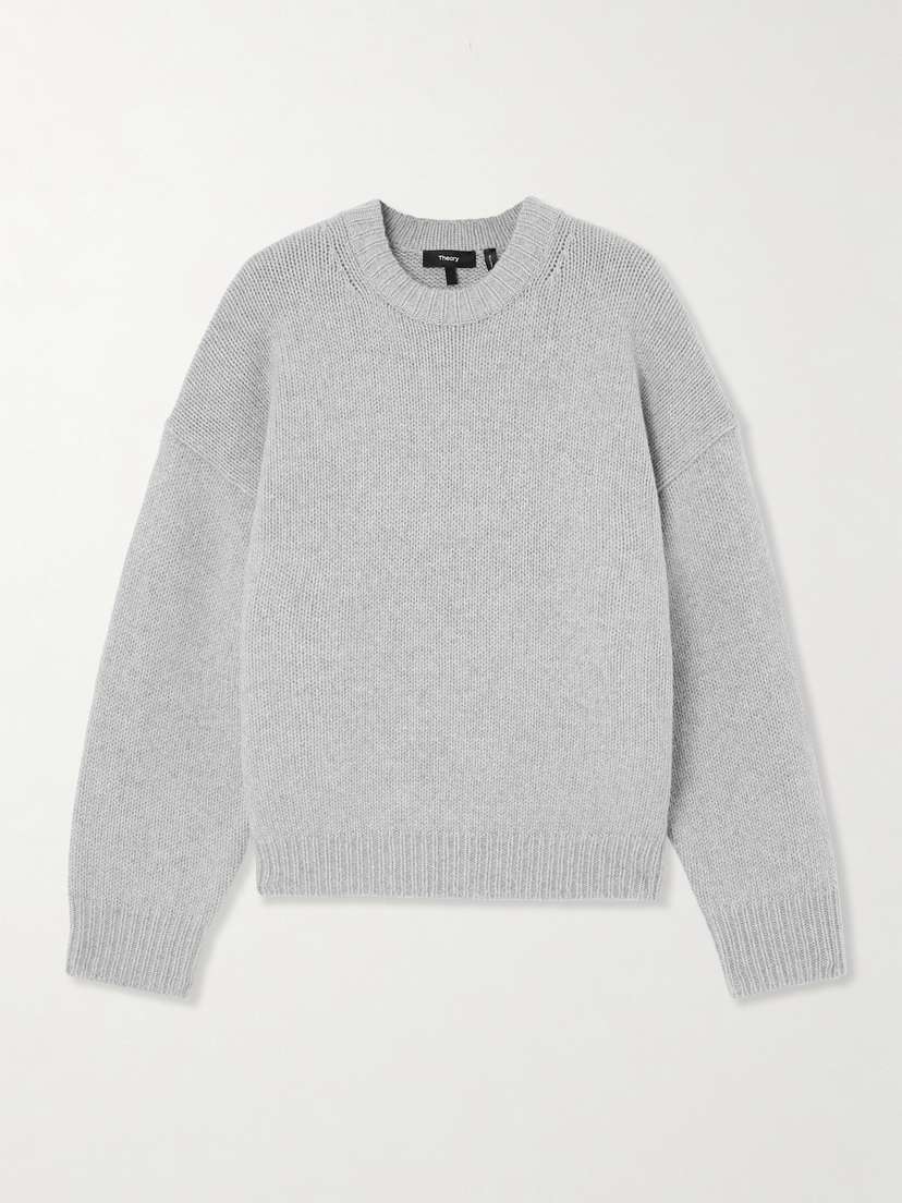 Theory Oversized Wool And Cashmere-blend Sweater