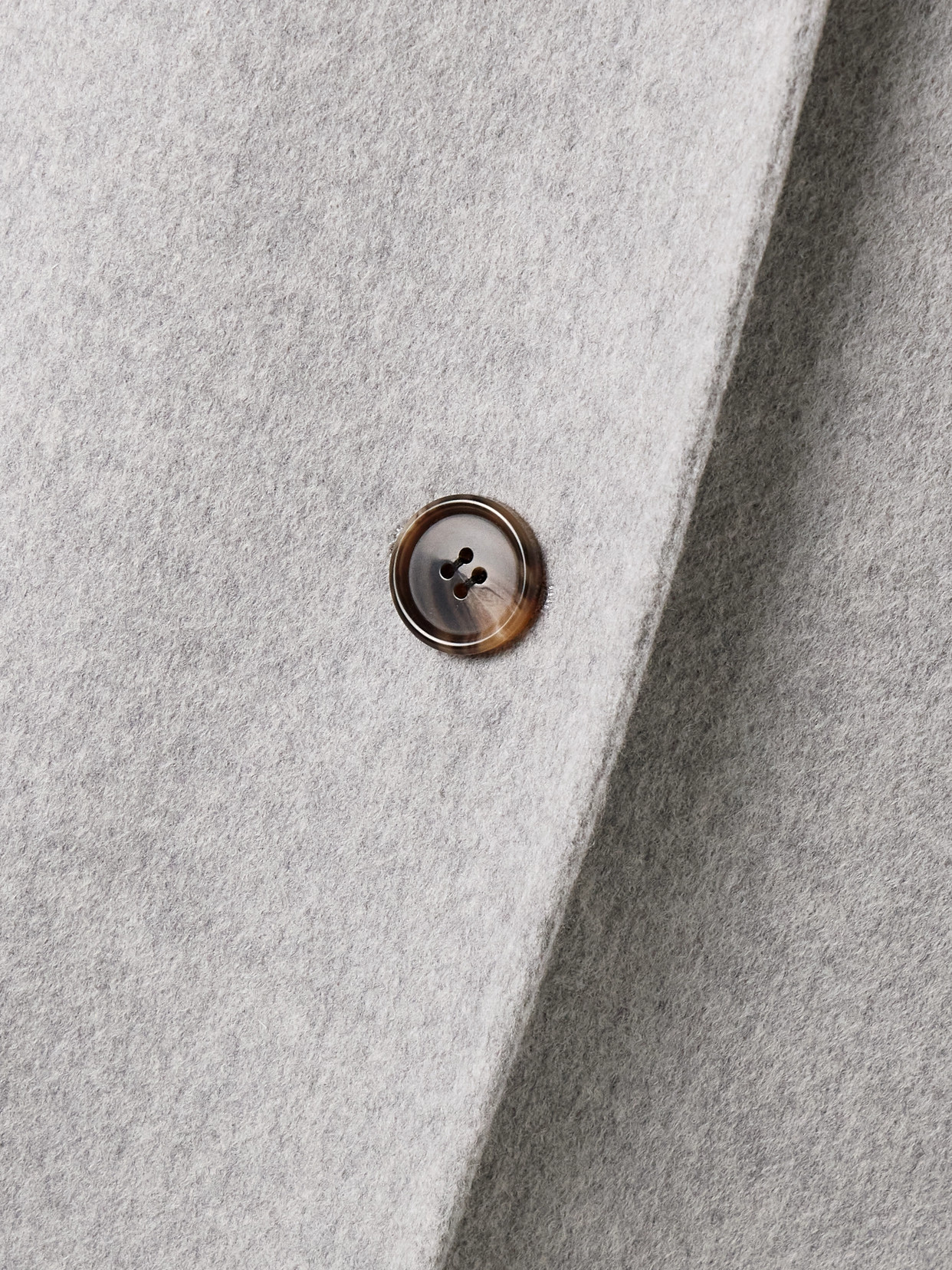 THEORY DOUBLE-BREASTED WOOL AND CASHMERE-BLEND FELT COAT