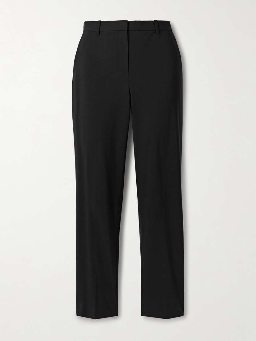 Theory Treeca Cropped Wool-blend Slim-leg Pants