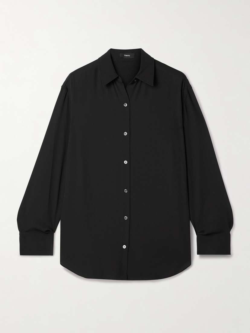 Theory Crepe De Chine Shirt