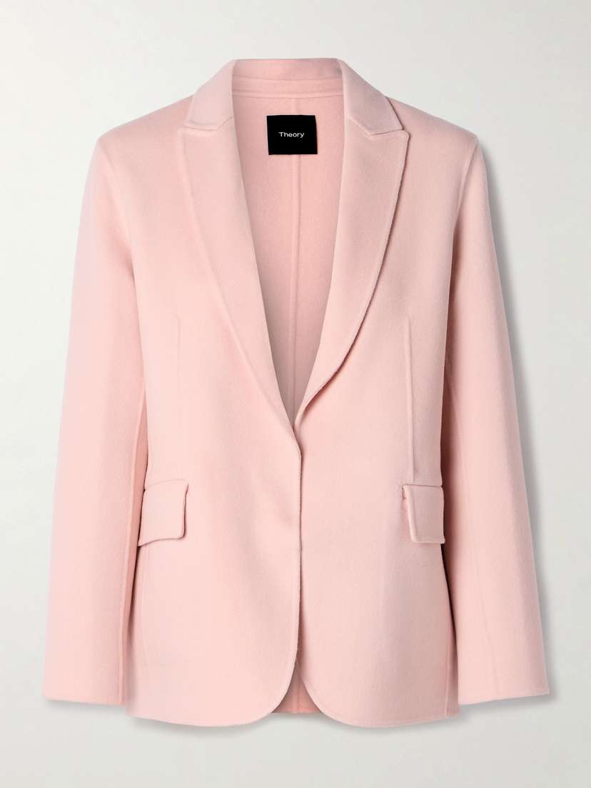 Theory Wool And Cashmere-blend Felt Blazer