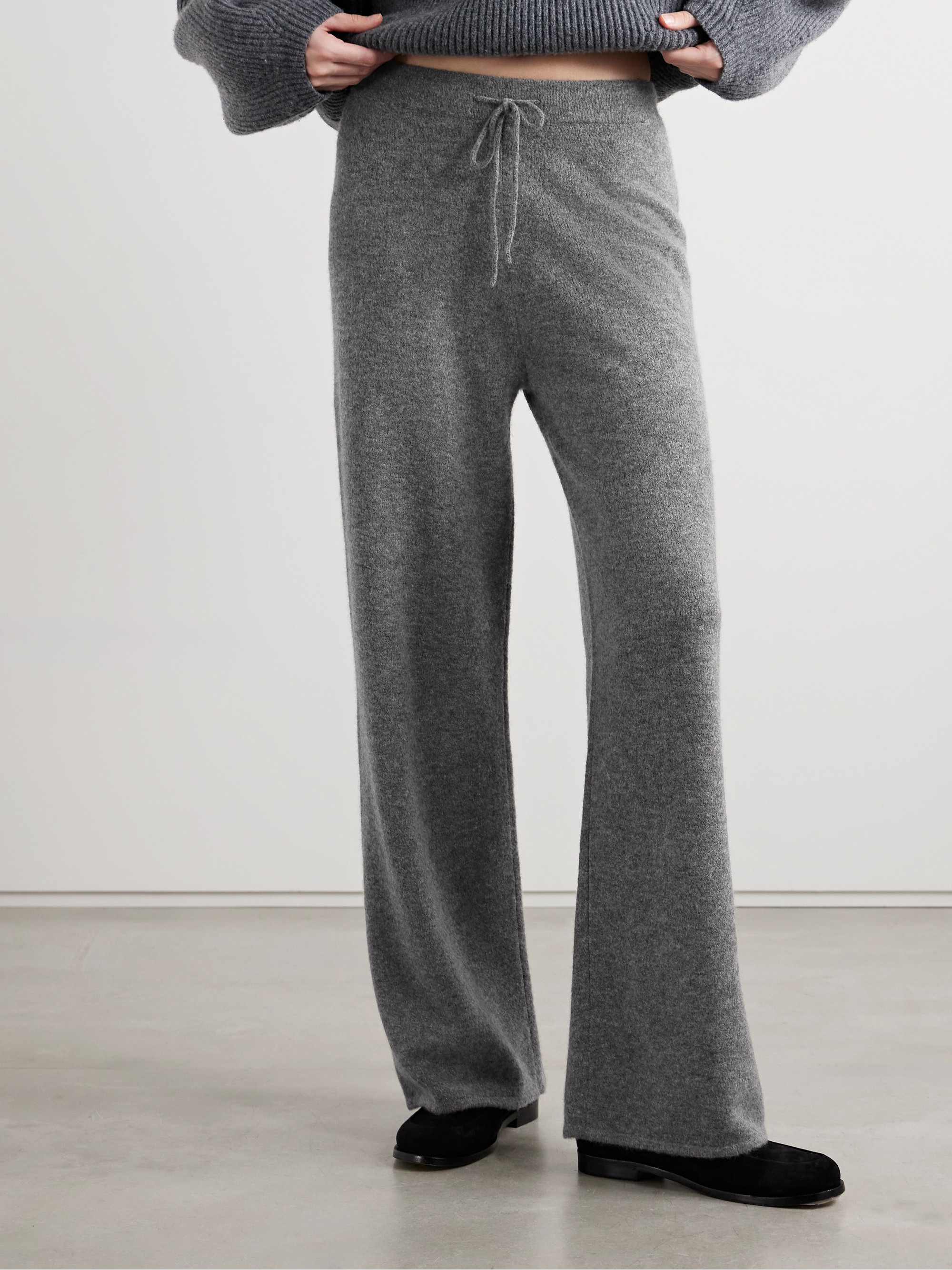 Theory - Merino wool-blend track pants | Plush display picture 1
