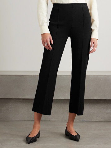 Theory Cropped knitted flared pants