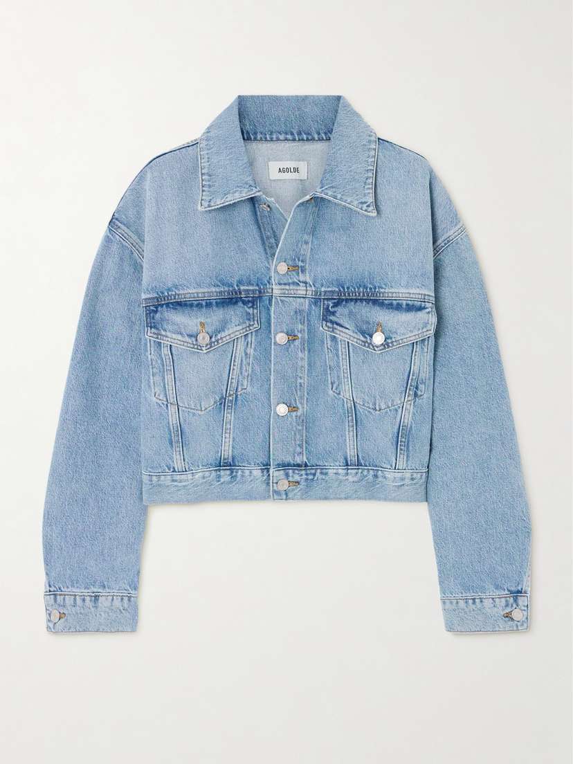 AGOLDE Palmer Cropped Recycled-denim Jacket