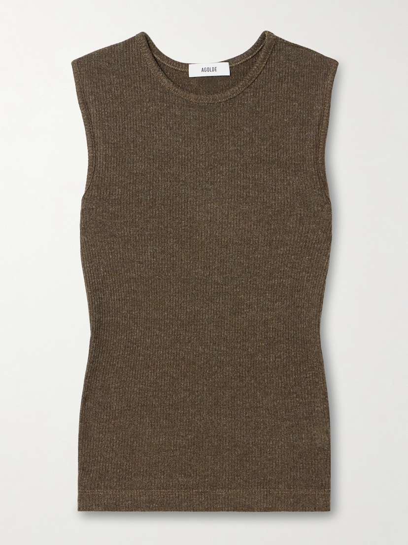 AGOLDE Binx Ribbed Jersey Tank