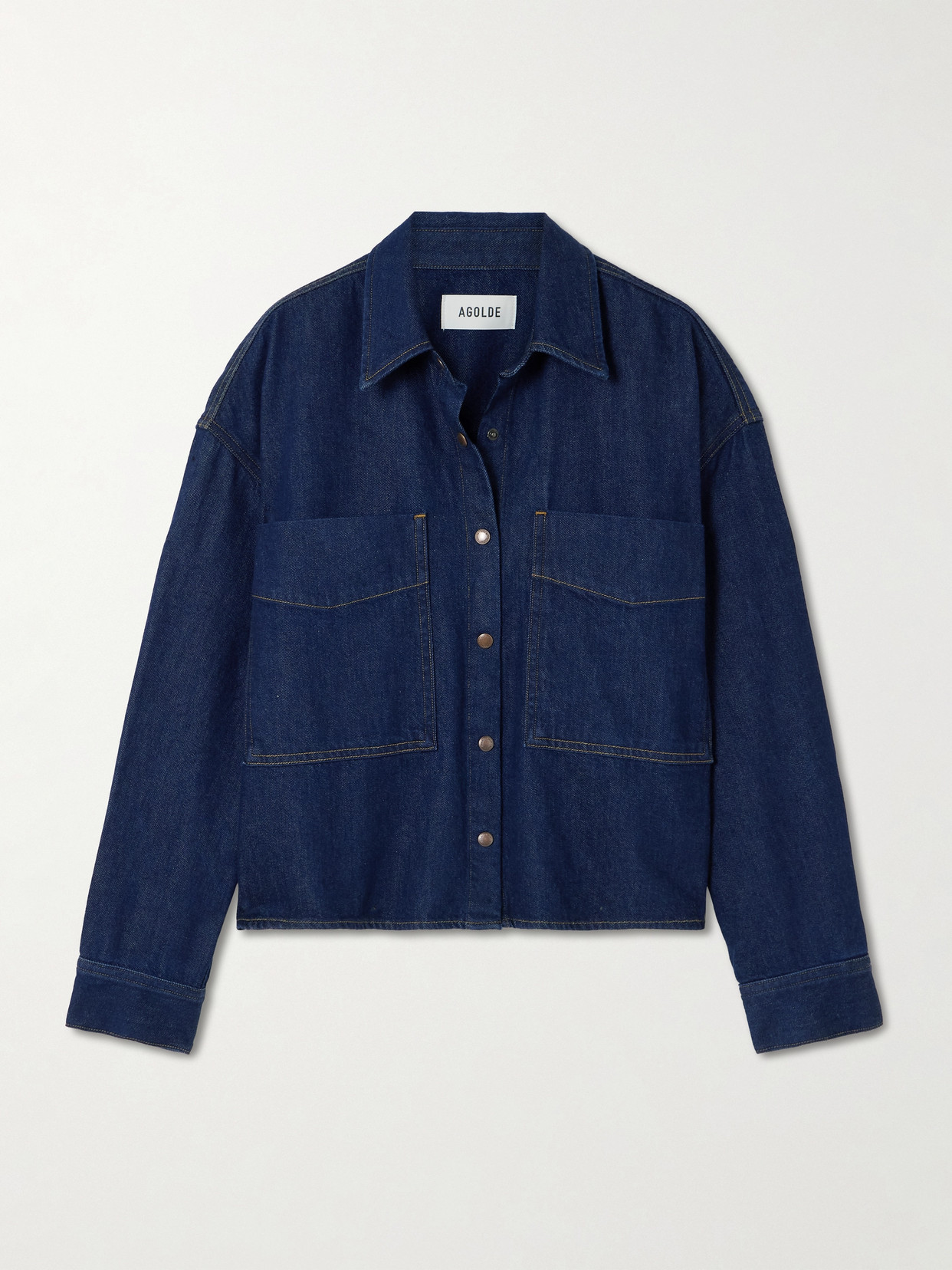 Agolde Maya Denim Shirt In Blue