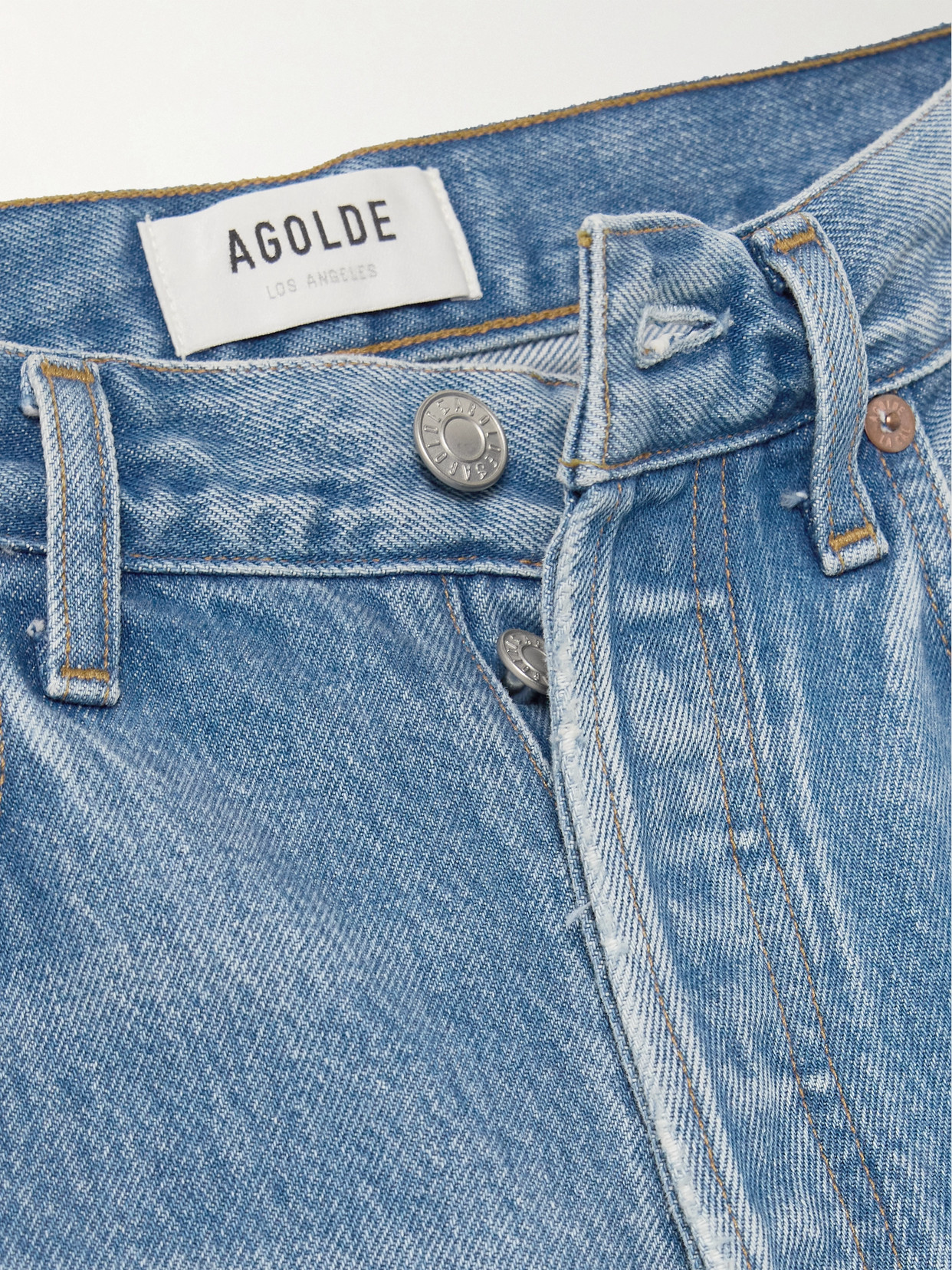 Agolde Clara Wide-leg Jeans In Blue