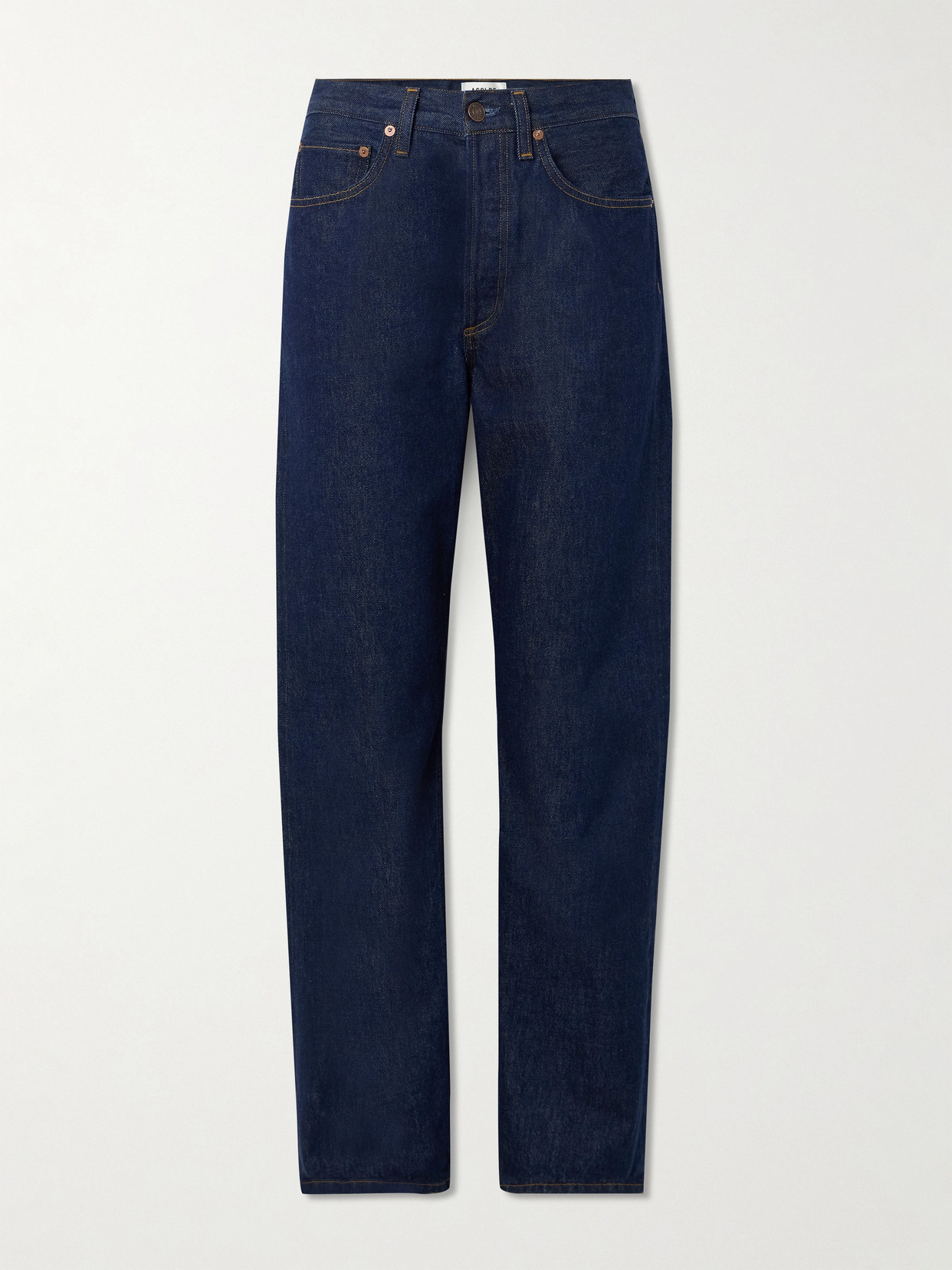 Agolde Kelley High-rise Straight-leg Jeans In Blue