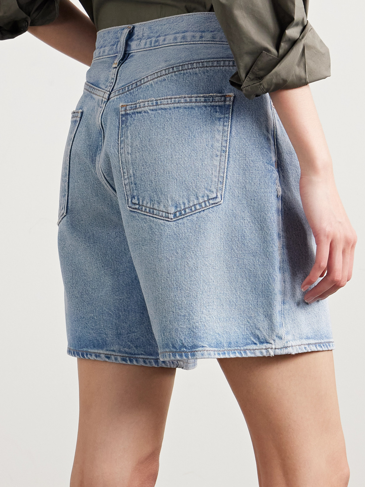 AGOLDE DAME DENIM SHORTS