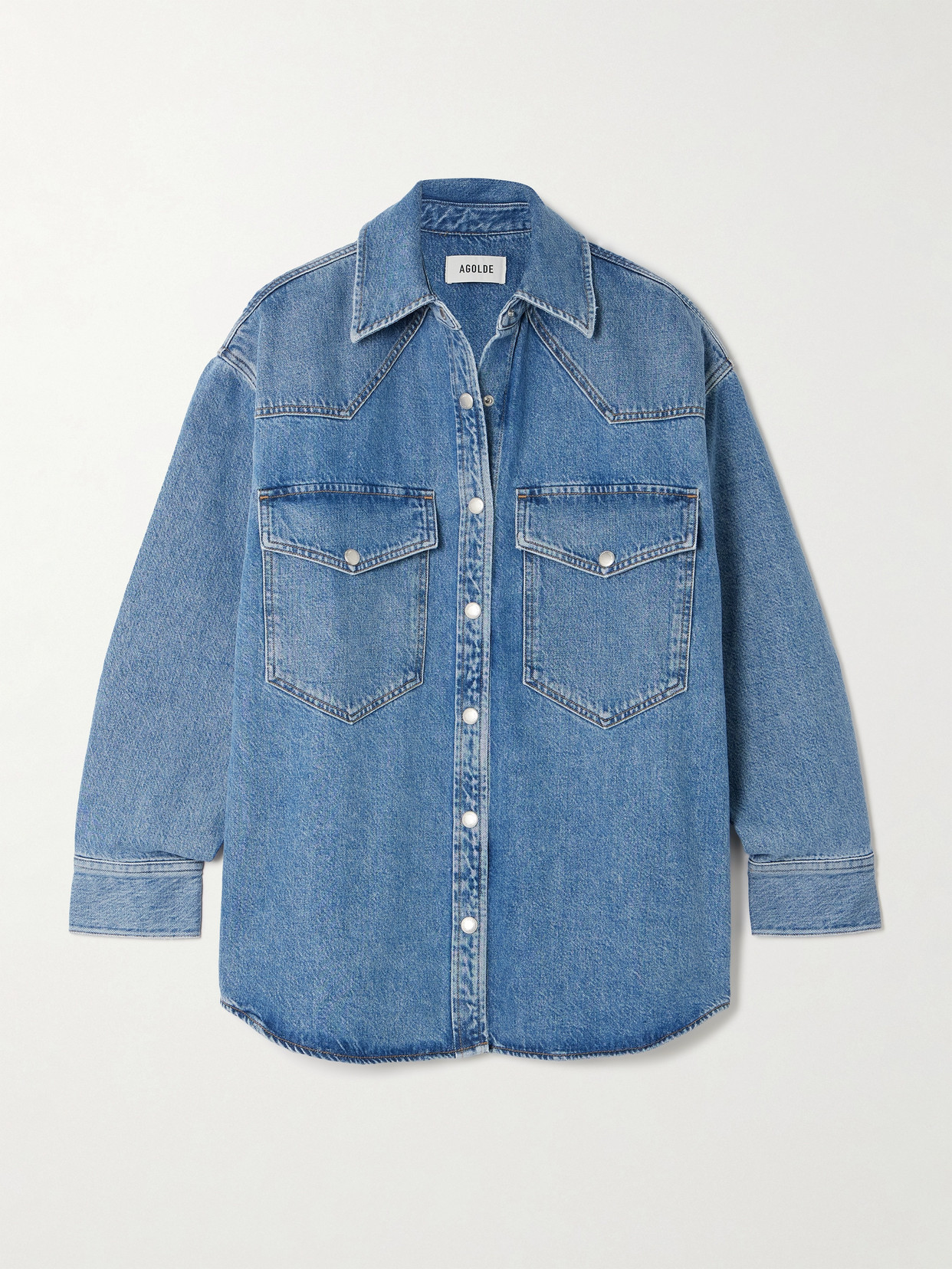 AGOLDE LOTTA ORGANIC DENIM SHIRT 