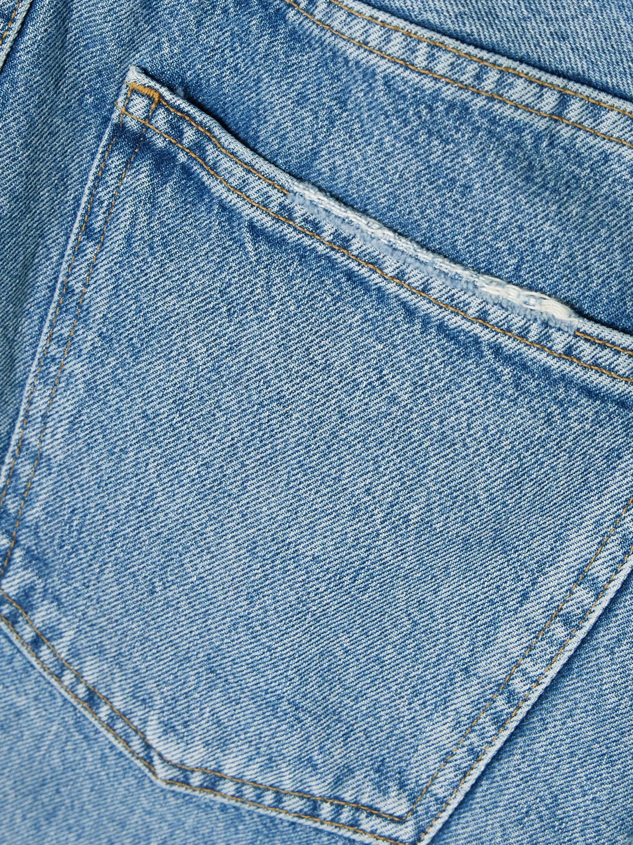 Agolde Womens Organic Cotton Light Wash Denim Skirt In Blue