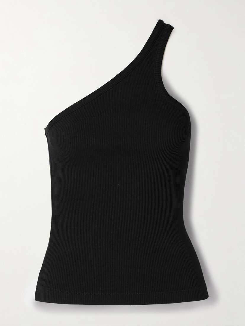 AGOLDE Verica One-shoulder Ribbed-knit Tank
