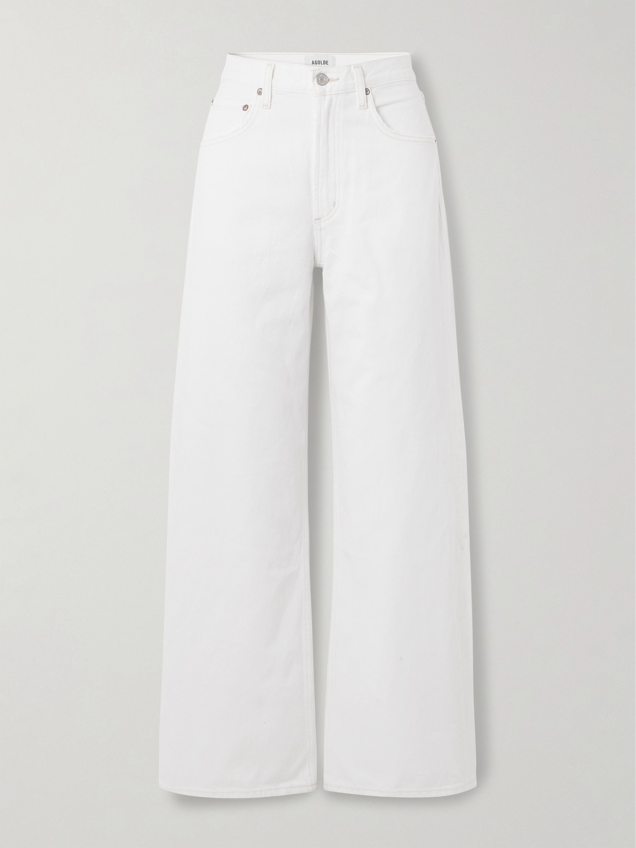Agolde Ca\n\nstraight Jeans With Low Crotch Fran In White