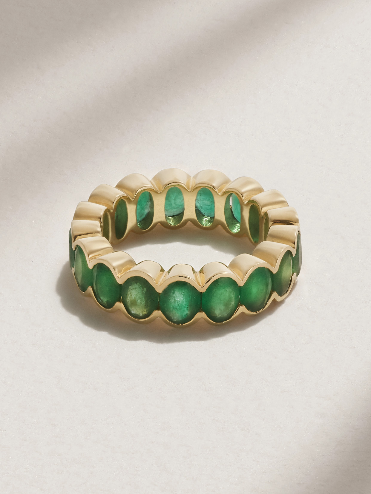 KOLOURS JEWELRY - 14-karat Gold Emerald Ring - Green