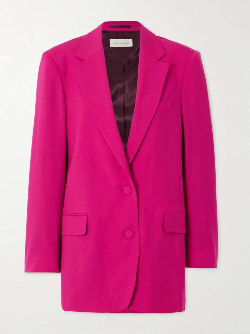 Dries Van Noten Wool And Mohair-blend Blazer