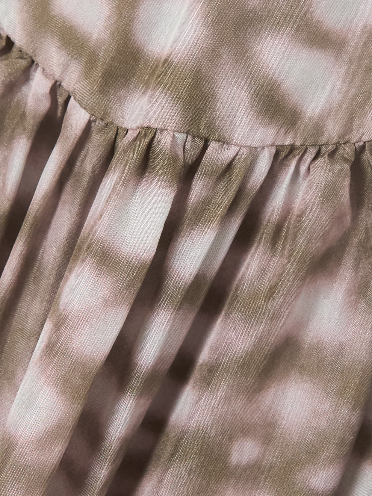 Shop Dries Van Noten Printed Silk-satin Blouse In Neutrals