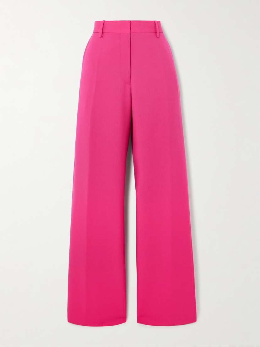 Dries Van Noten Wool And Mohair-blend Twill Straight-leg Pants