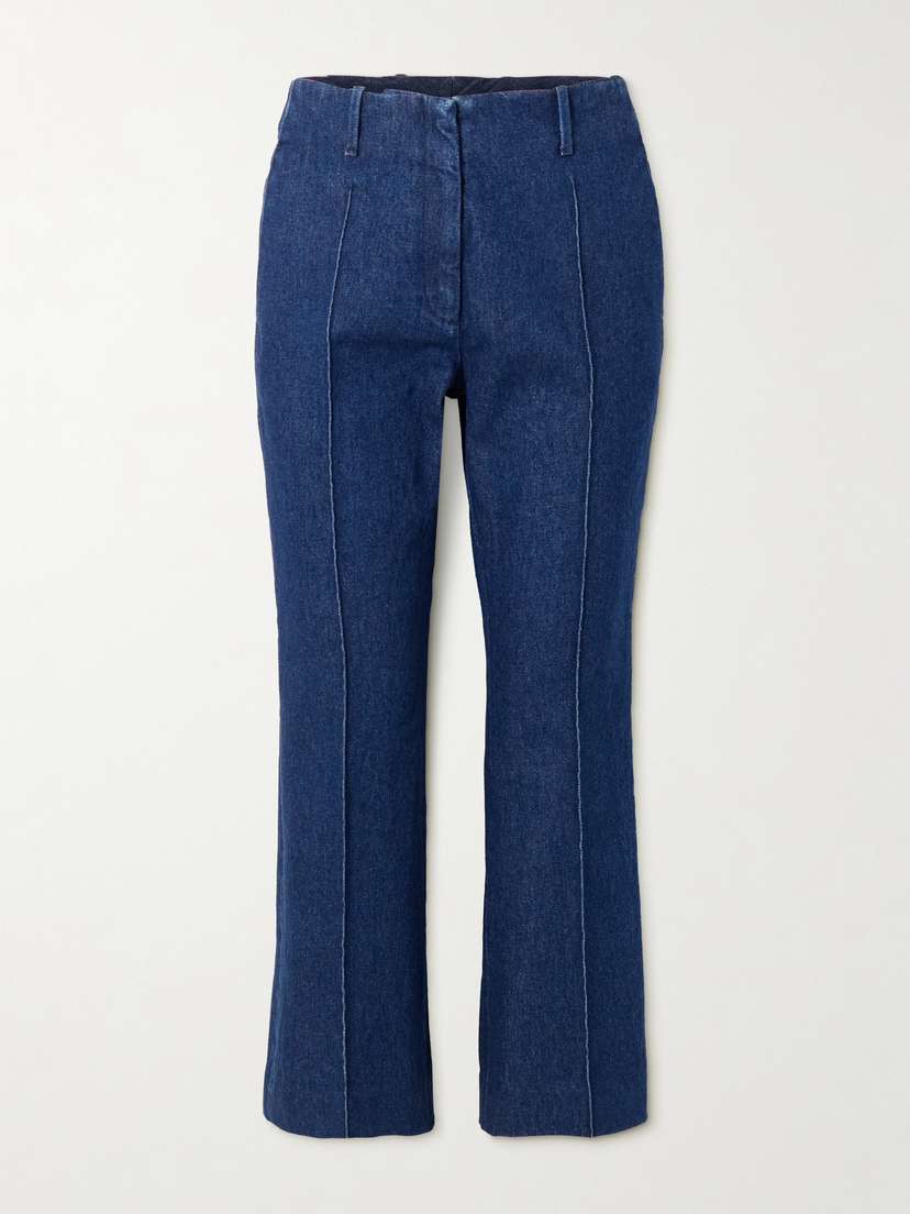 Dries Van Noten Cropped High-rise Flared Jeans