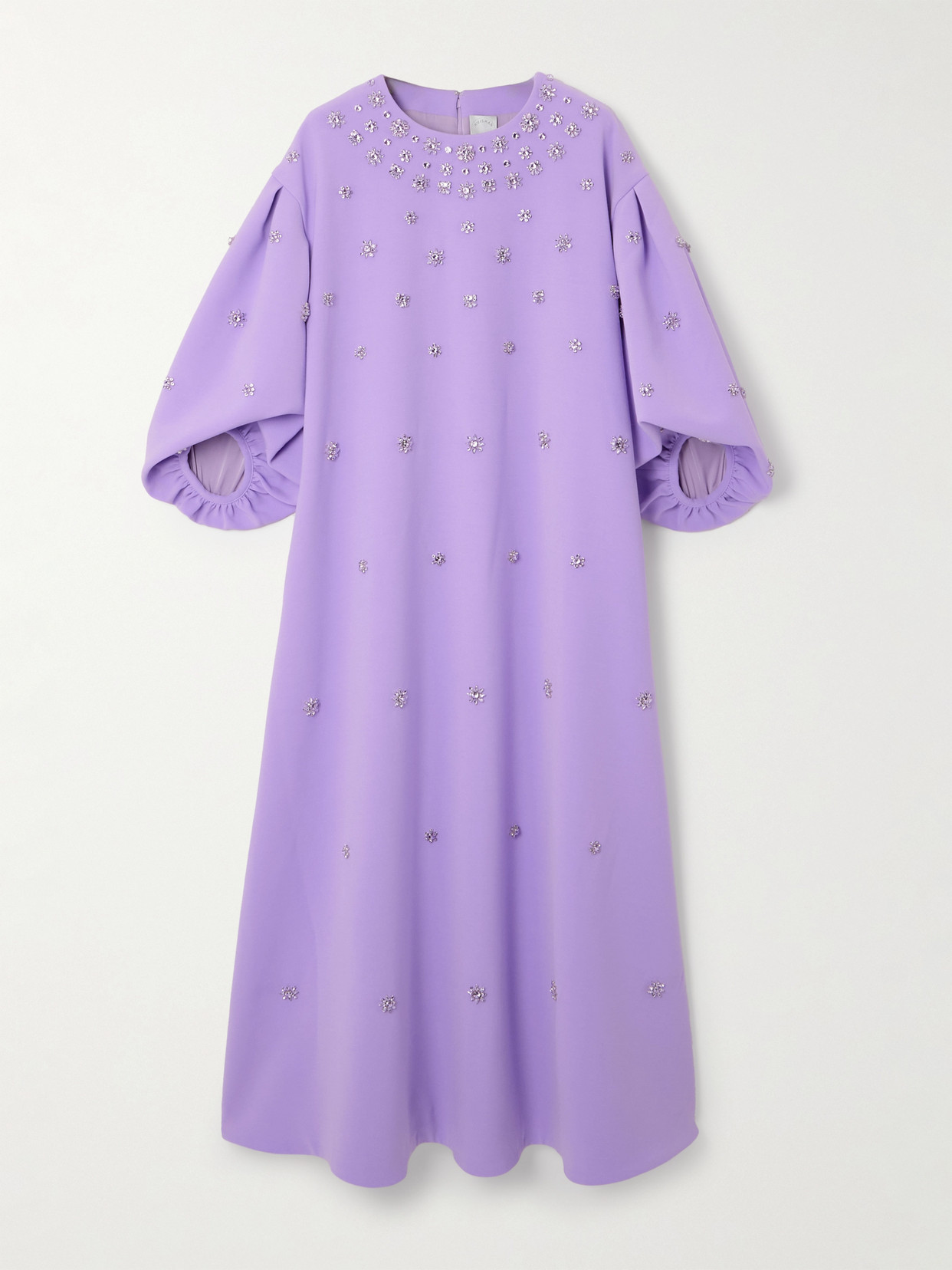 HUISHAN ZHANG - Tilda Embellished Recycled-crepe Gown - Lavender