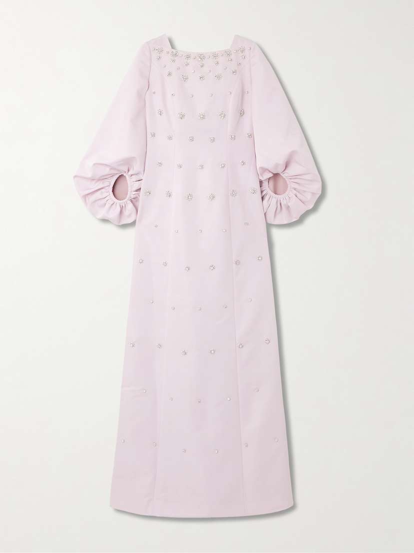 Huishan Zhang Salma Crystal-embellished Faille Gown