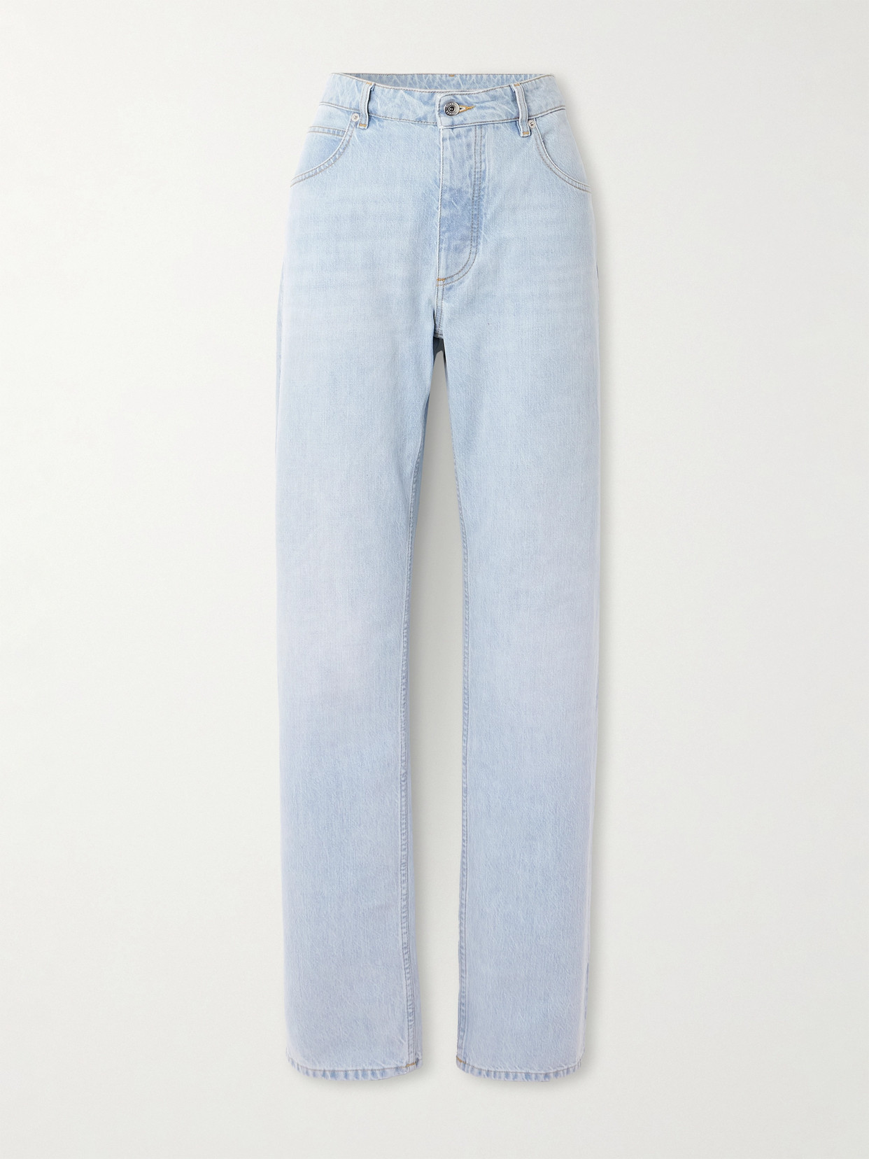 Bottega Veneta Low-rise Slim Boyfriend Jeans In Blue