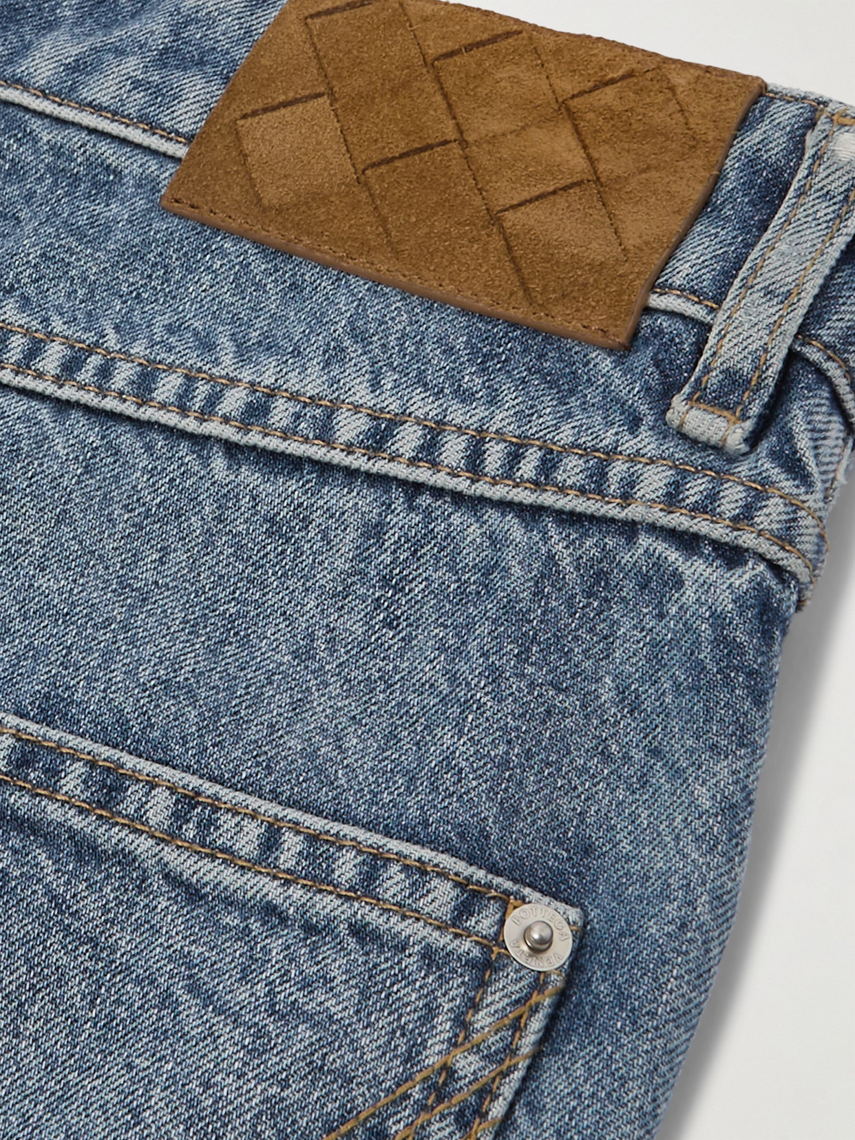 Shop Bottega Veneta High-rise Straight-leg Jeans In Blue