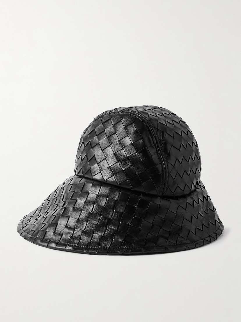 Bottega Veneta Intrecciato Leather Bucket Hat