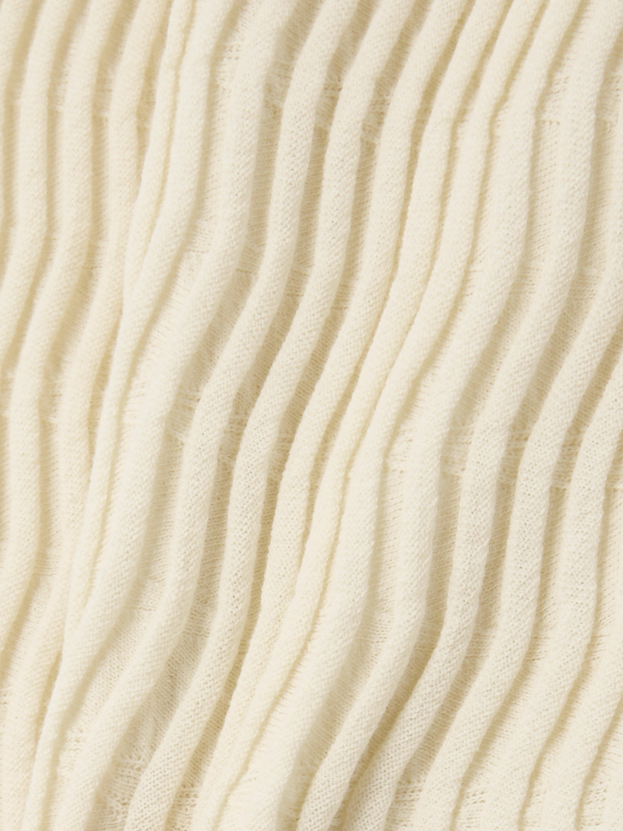 Bottega Veneta Ribbed Wool Maxi Skirt In Cream