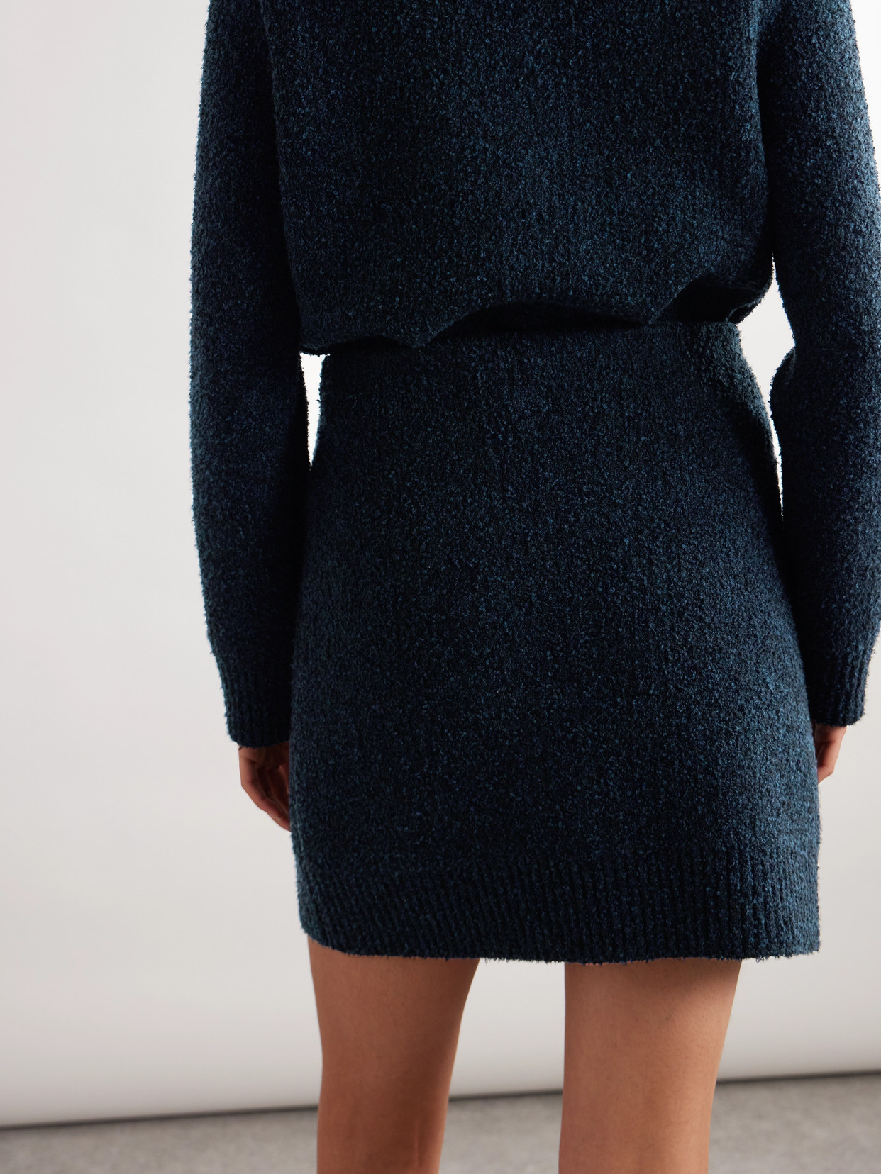 Wool-Blend Bouclé Mini Skirt