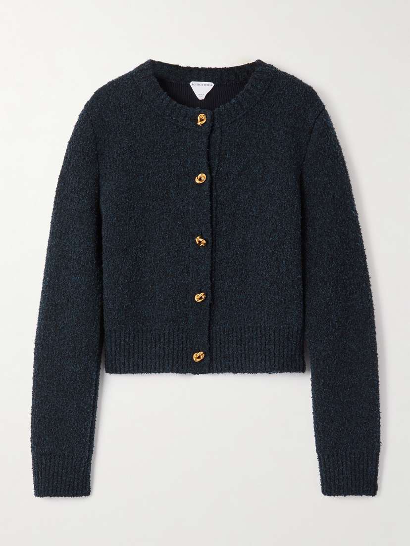 Bottega Veneta Wool-blend Bouclé Cardigan