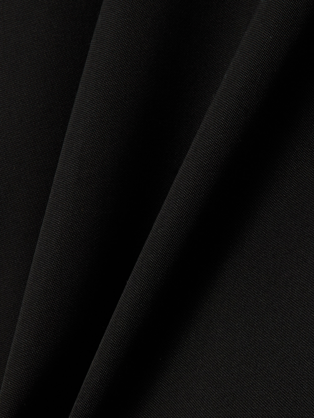 Bottega Veneta Grain De Poudre Wool Midi Skirt In Black