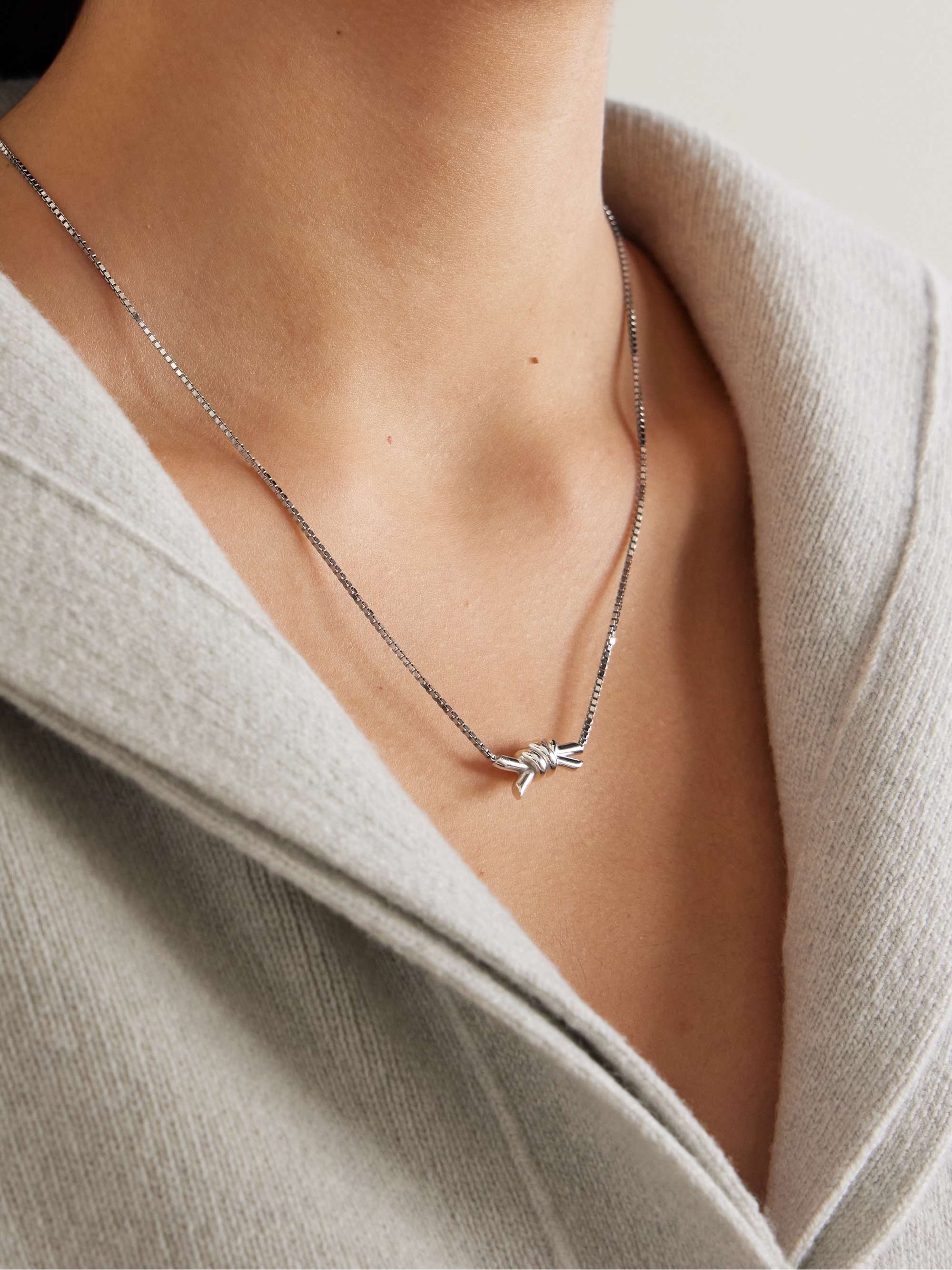 Silver Silver necklace | BOTTEGA VENETA | NET-A-PORTER