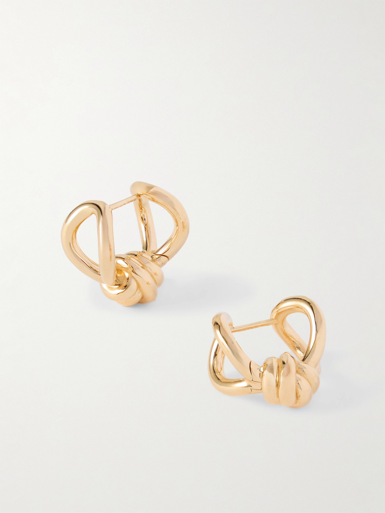 Bottega Veneta - Knot Gold-plated Silver Earrings - One size
