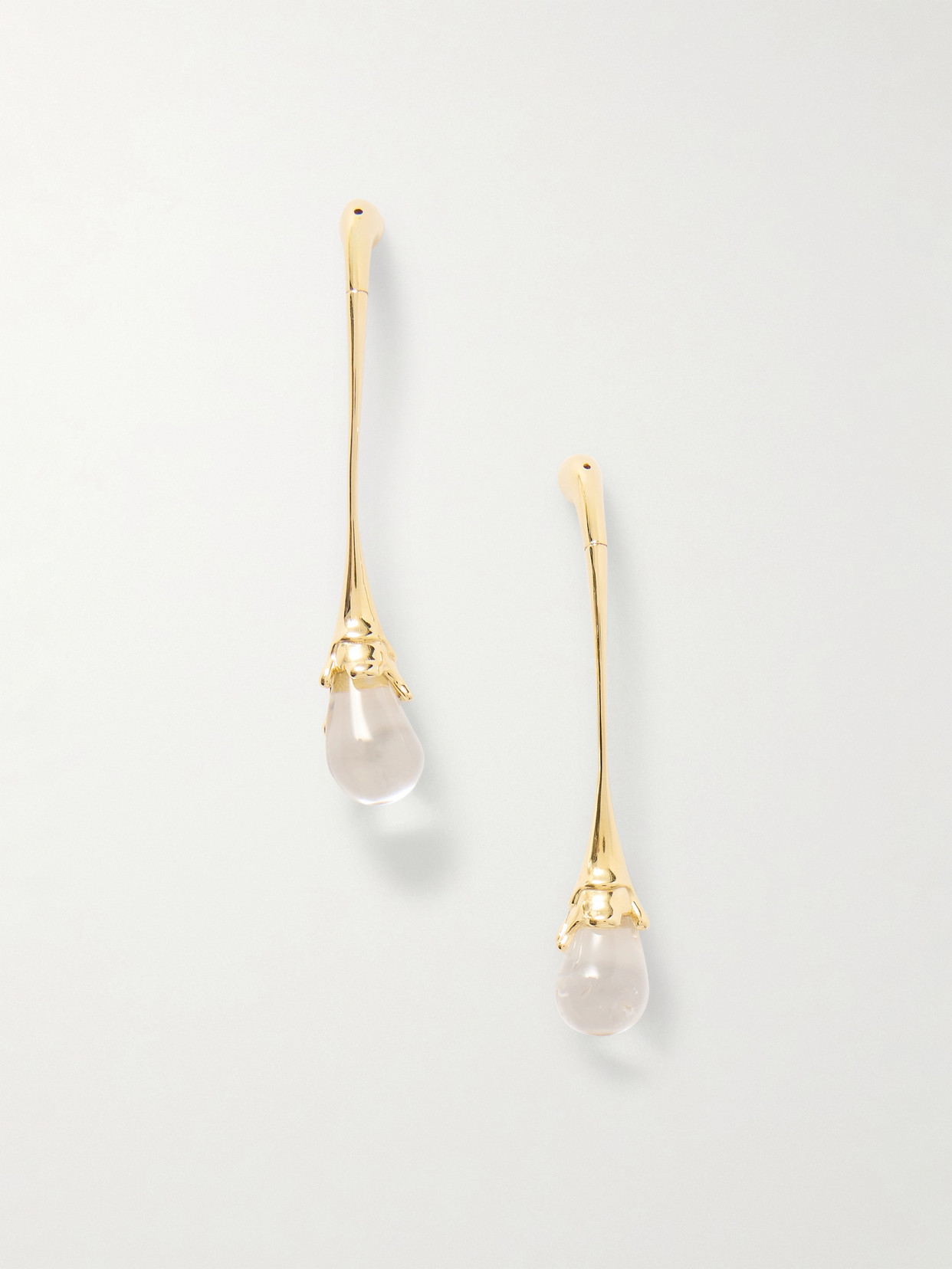 Bottega Veneta Gold-tone Quartz Earrings