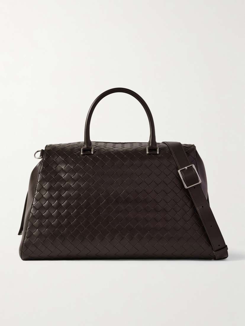 Bottega Veneta Intrecciato Leather Weekend Bag