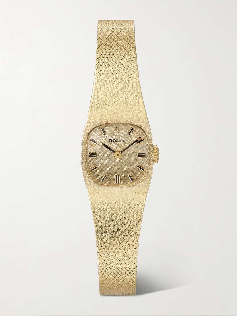 Stephanie Windsor + Rolex Vintage 1989 Cellini Hand-wound 19mm 14-karat Gold Watch